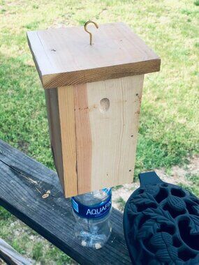 Handcrafted by Local artisan we have Bee Traps with Plastic Water Bottle